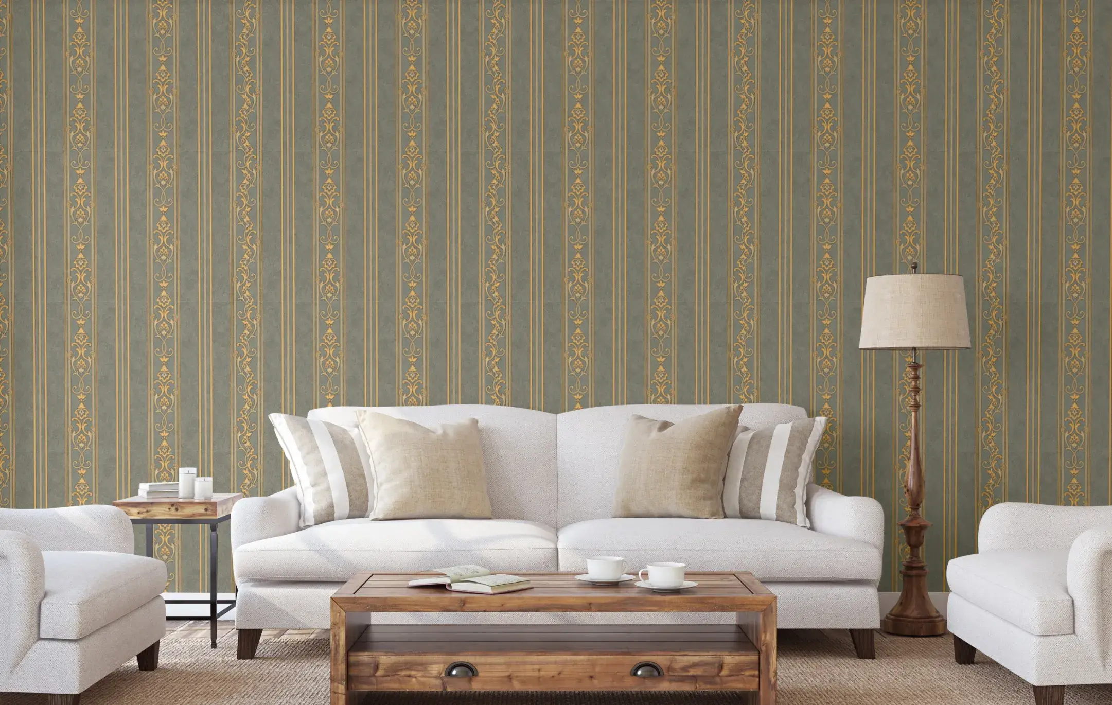 Gray Embossed Wallpaper – Dimensional Elegance (6805-5)